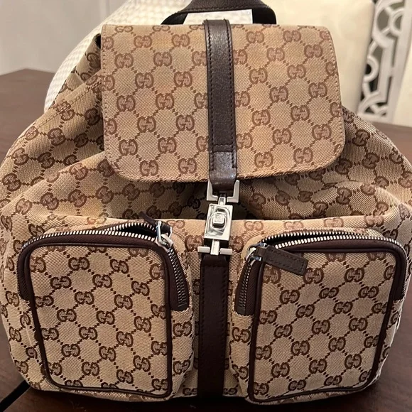 Gucci Bags Gucci Backpack Monogram Brown Poshmark